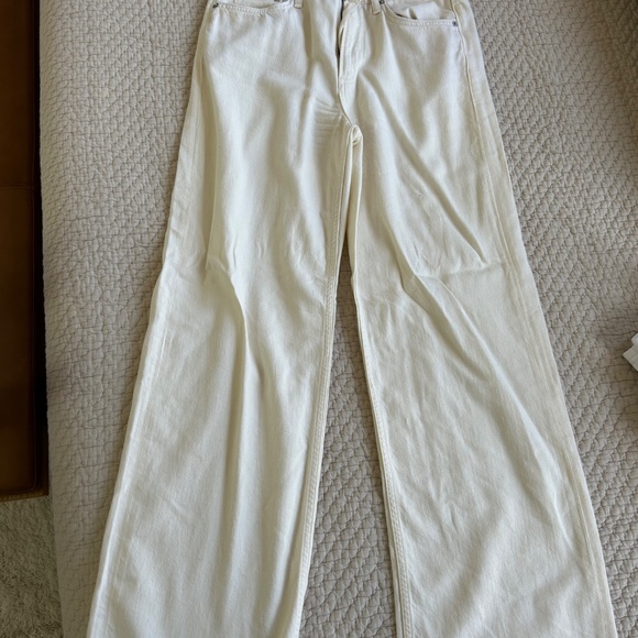 Rag & Bone Logan Wide Leg Jeans in Bone 27 - Picture 4 of 7